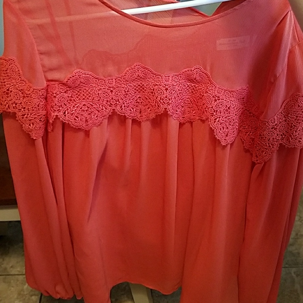 Abercrombie boho sheer blouse